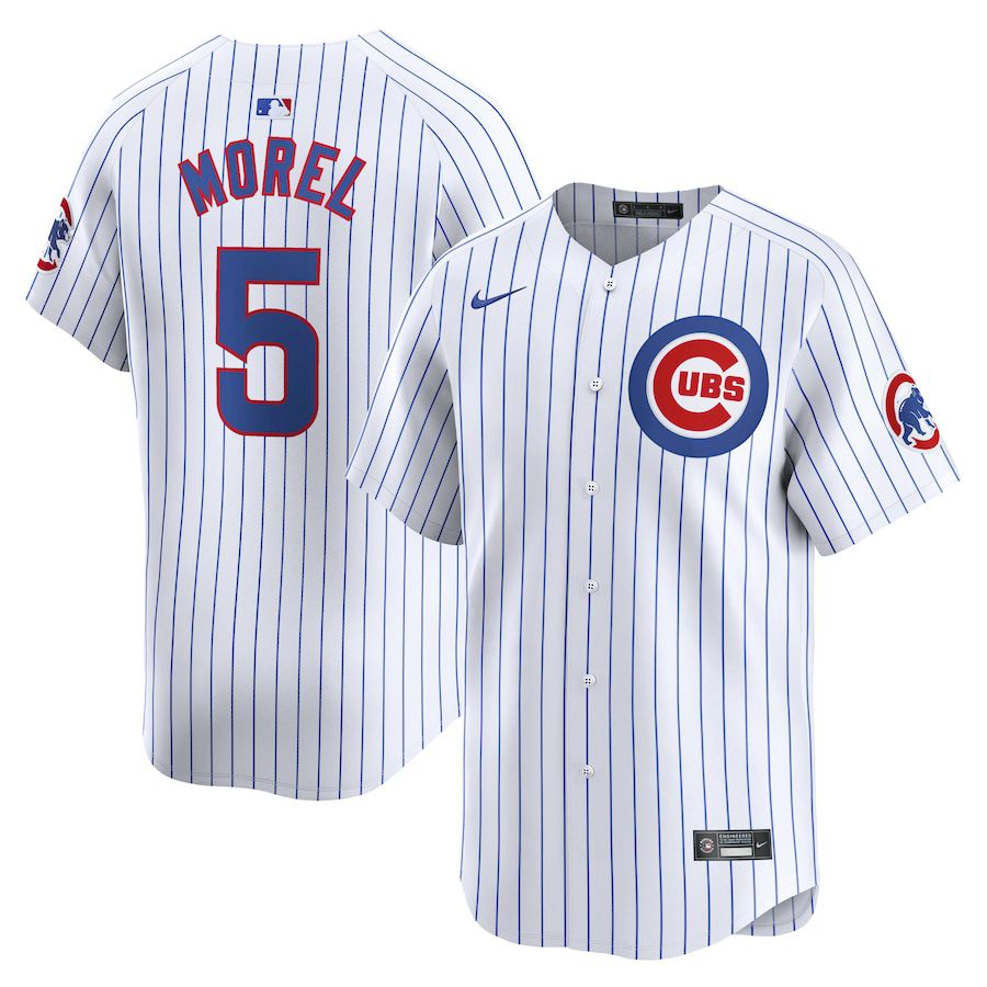 Men Chicago Cubs #5 Christopher Morel Nike White Home Limited Player MLB Jersey->->MLB Jersey